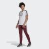 imageadidas Womens Aeroready Sereno Cut 3Stripes Slim Tapered Tracksuit BottomsVictory CrimsonWhite