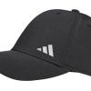 imageadidas Womens Backless Ponytail Hat Adjustable Fit Baseball CapBlackSilver Metallic