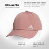 imageadidas Womens Backless Ponytail Hat Adjustable Fit Baseball CapWarm Clay PinkWonder Alumina Grey