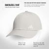imageadidas Womens Backless Ponytail Hat Adjustable Fit Baseball CapWonder Alumina GreyWhite