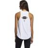 imageadidas Womens Badge of Sport Logo TankWhiteCrew RedCrew Navy