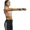 imageadidas Womens Believe This MediumSupport Workout Logo BraAmbient BlushOrbit Violet
