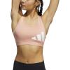 imageadidas Womens Believe This MediumSupport Workout Logo BraAmbient BlushOrbit Violet