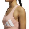 imageadidas Womens Believe This MediumSupport Workout Logo BraAmbient BlushOrbit Violet