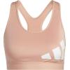 imageadidas Womens Believe This MediumSupport Workout Logo BraAmbient BlushOrbit Violet