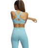 imageadidas Womens Believe This MediumSupport Workout Logo BraMint ToneOrbit Violet