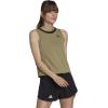 imageadidas Womens Club Knotted Tennis Tank TopOrbit GreenBlack