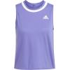 imageadidas Womens Club Knotted Tennis Tank TopPurpleWhite