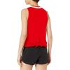 imageadidas Womens Club Knotted Tennis Tank TopVivid RedWhite