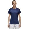 imageadidas Womens Core 18 Training JerseyDark BlueWhite