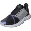 imageadidas Womens Courtjam Bounce Tennis ShoeBlackSilver MetallicGrey