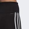 imageadidas Womens Designed 2 Move 3Stripes Highrise Long TightsBlackWhite
