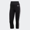 imageadidas Womens Designed 2 Move Highrise 3Stripes 34 Sport TightsBlackWhite
