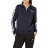 imageadidas Womens Essentials 3Stripe Track JacketLegend InkWhite
