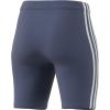 imageadidas Womens Essentials 3Stripes Bike ShortsCrew BlueWhite