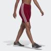 imageadidas Womens Essentials 3Stripes Bike ShortsLegacy BurgundyWhite