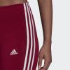 imageadidas Womens Essentials 3Stripes Bike ShortsLegacy BurgundyWhite