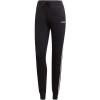 imageadidas Womens Essentials 3Stripes Fleece JoggersBlackWhite