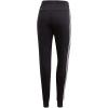 imageadidas Womens Essentials 3Stripes Fleece JoggersBlackWhite