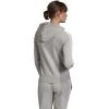 imageadidas Womens Essentials 3stripes Fleece Fullzip Hoodie SweatshirtMedium Grey HeatherWhite