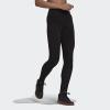 imageadidas Womens Essentials HighWaisted Logo LeggingsBlackGold Metallic