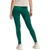imageadidas Womens Essentials HighWaisted Logo LeggingsCollegiate GreenWhite