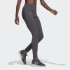 imageadidas Womens Essentials HighWaisted Logo LeggingsDark Grey HeatherApp Sky Rush