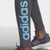 imageadidas Womens Essentials HighWaisted Logo LeggingsDark Grey HeatherApp Sky Rush