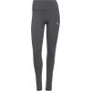 imageadidas Womens Essentials HighWaisted Logo LeggingsDark Grey HeatherRose Tone
