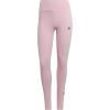 imageadidas Womens Essentials HighWaisted Logo LeggingsLegend InkIce Mint