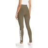 imageadidas Womens Essentials HighWaisted Logo LeggingsOlive Strata