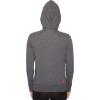 imageadidas Womens Essentials Linear Full Zip HoodieDark Grey HeatherReal Coral