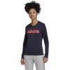 imageadidas Womens Essentials Linear SweatshirtLegend InkSignal Pink