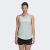 imageadidas Womens Essentials Linear Tank TopGreen TintWhite