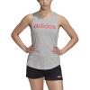 imageadidas Womens Essentials Linear Tank TopMedium Grey HeatherPink