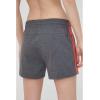 imageadidas Womens Essentials Slim 3Stripes ShortsDark Grey Heather