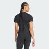 imageadidas Womens Essentials Slim 3Stripes TeeBlackWhite