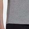 imageadidas Womens Essentials Slim 3Stripes TeeMedium Grey HeatherWhite