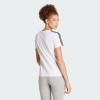 imageadidas Womens Essentials Slim 3Stripes TeeWhiteBlack