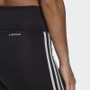 imageadidas Womens High Rise 3Stripes 78 TightsBlackWhite