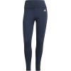 imageadidas Womens High Rise 3Stripes 78 TightsCrew NavyAcid YellowWhite