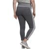 imageadidas Womens High Rise 3Stripes 78 TightsDark Grey HeatherWhite