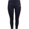 imageadidas Womens High Rise 3Stripes 78 TightsLegend InkSemi Turbo