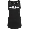 imageadidas Womens Linear Logo Crew Neck TankBlackWhite