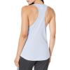 imageadidas Womens Linear Logo Crew Neck TankBlue DawnWhite