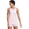 imageadidas Womens Linear Logo Crew Neck TankClear PinkWhite
