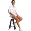 imageadidas Womens Linear Logo Crew Neck TankClear PinkWhite