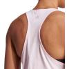 imageadidas Womens Linear Logo Crew Neck TankClear PinkWhite