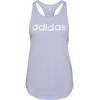 imageadidas Womens Linear Logo Crew Neck TankViolet ToneWhite