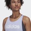 imageadidas Womens Linear Logo Crew Neck TankViolet ToneWhite